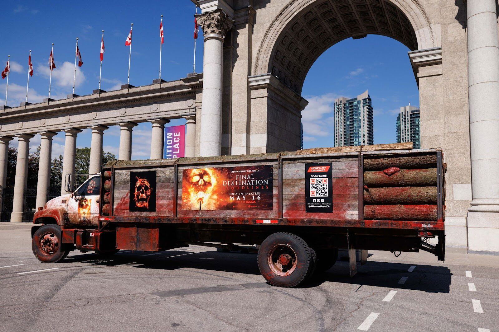 Final Destination: Bloodlines Dusts Off Franchise'S Iconic Log Truck In Celebration Of Film Release Final Destination Bloodlines Dusts Off Franchise'S Iconic Log Truck In Celebration Of Film Release
