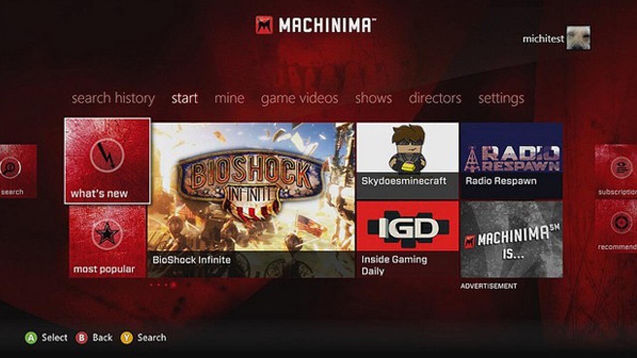Xbox 360 Machinima App Launches Worldwide