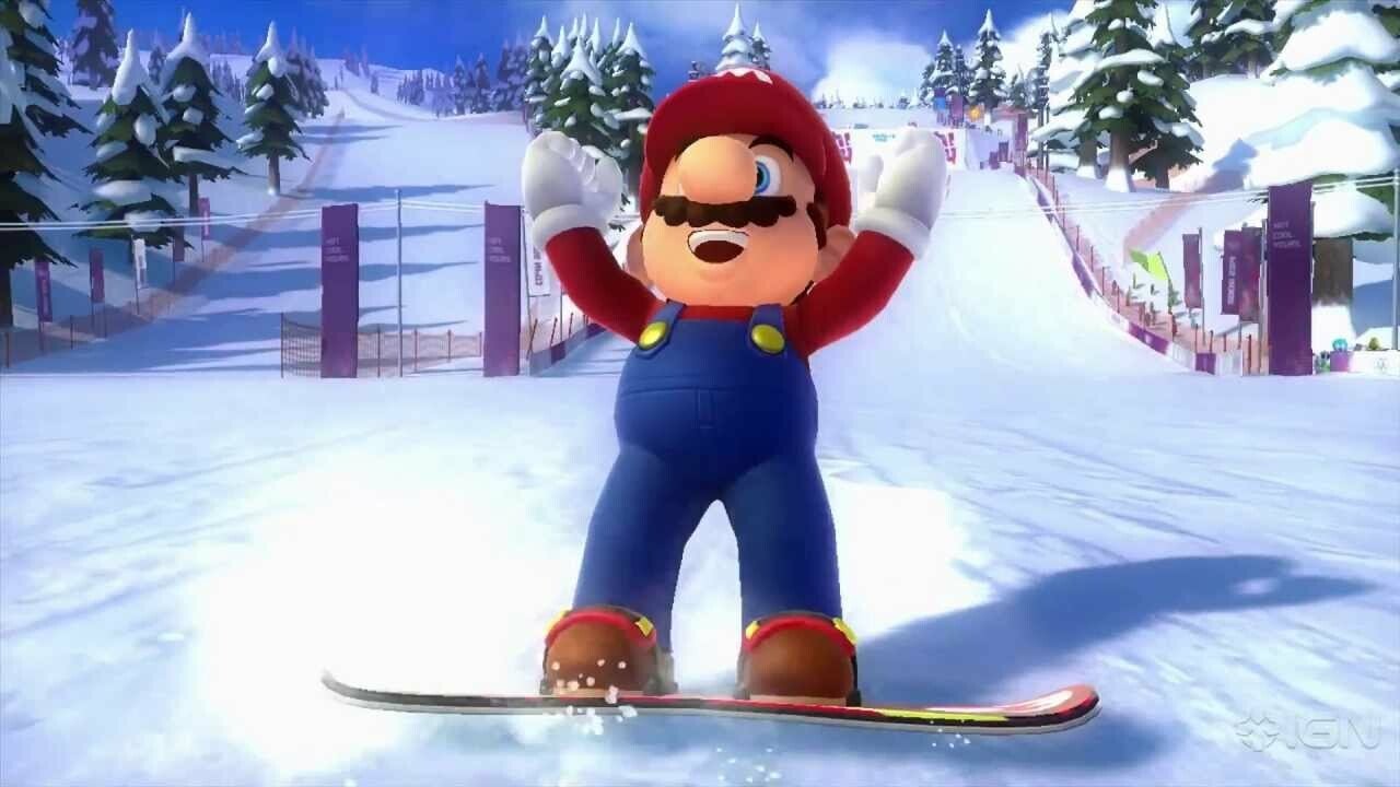 Mario & Sonic At The Olympic Winter Games Sochi 2014  (Wii U) Review 1