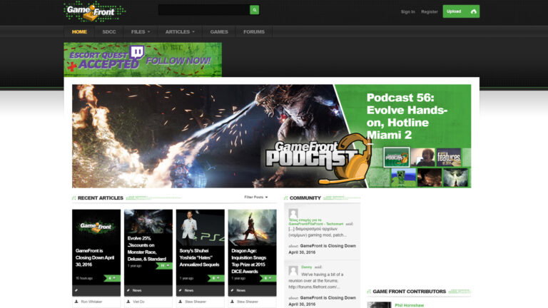 GameFront shutting down on April 30