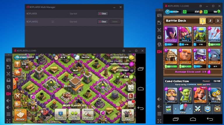 KOPLAYER emulates both mobile apps and games to your PC