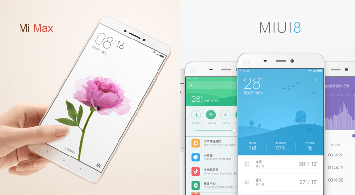 Chinese Phone Company Xiaomi Announces Miui 8 And Mi Max