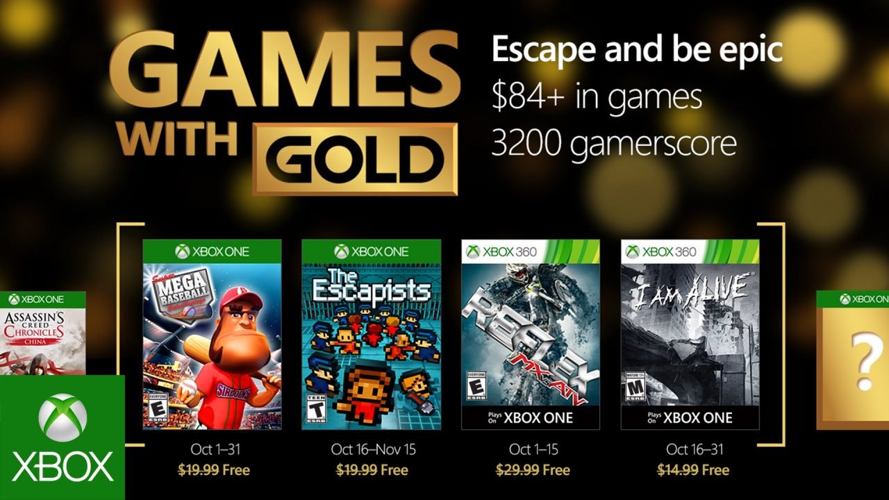 Xbox Unveils Disappointing Games with Gold Lineup for October