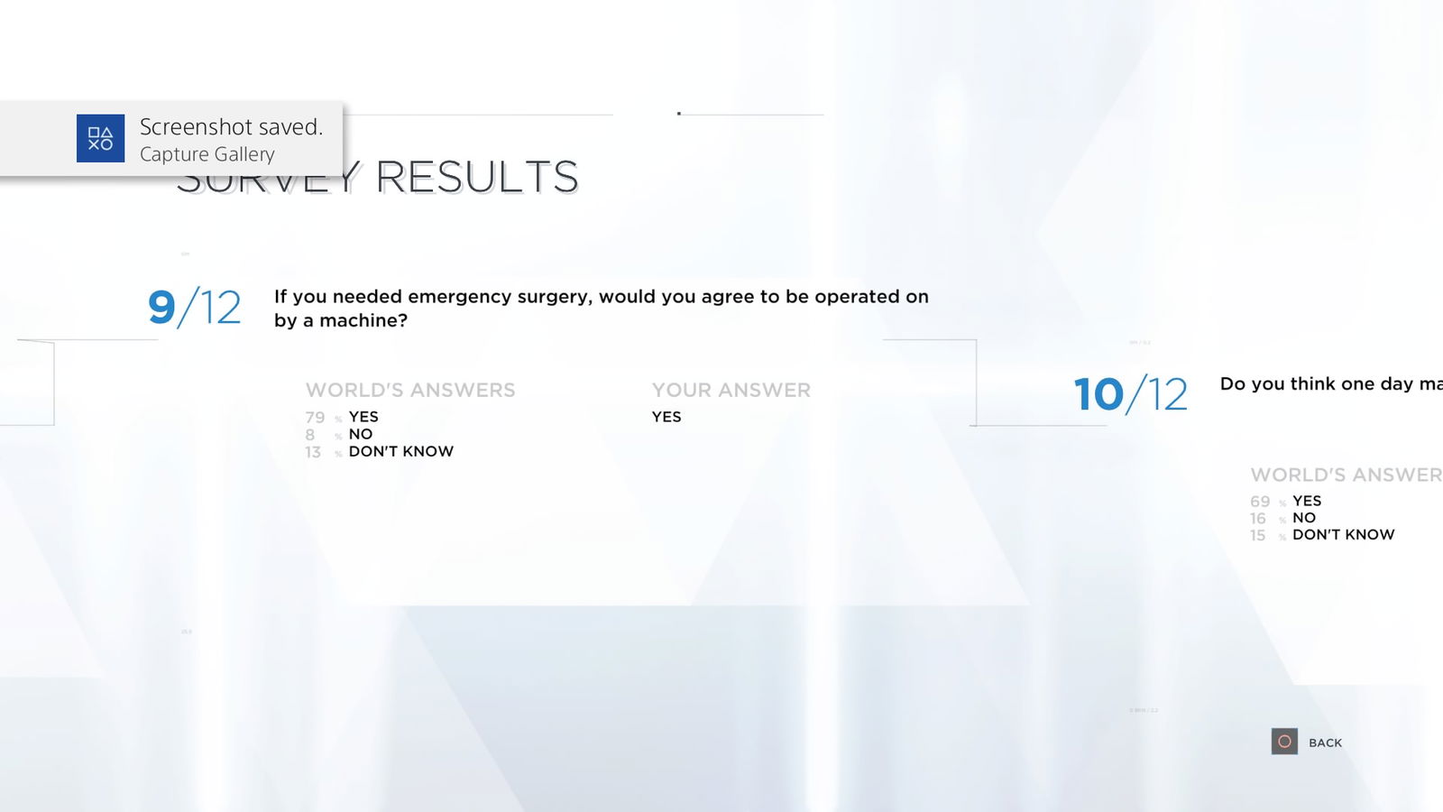Detroit: Become Voluntary In-Game Survey 6