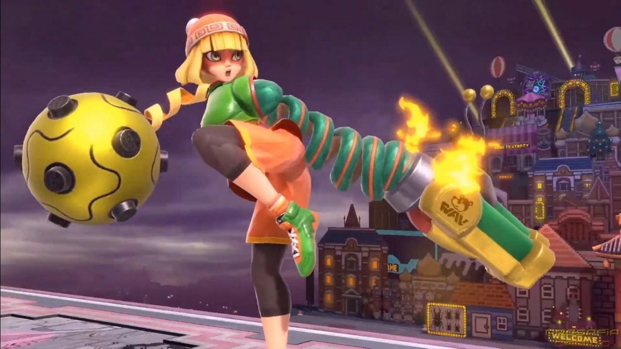Min Min From ARMS Reaches Into Super Smash Bros. Ultimate