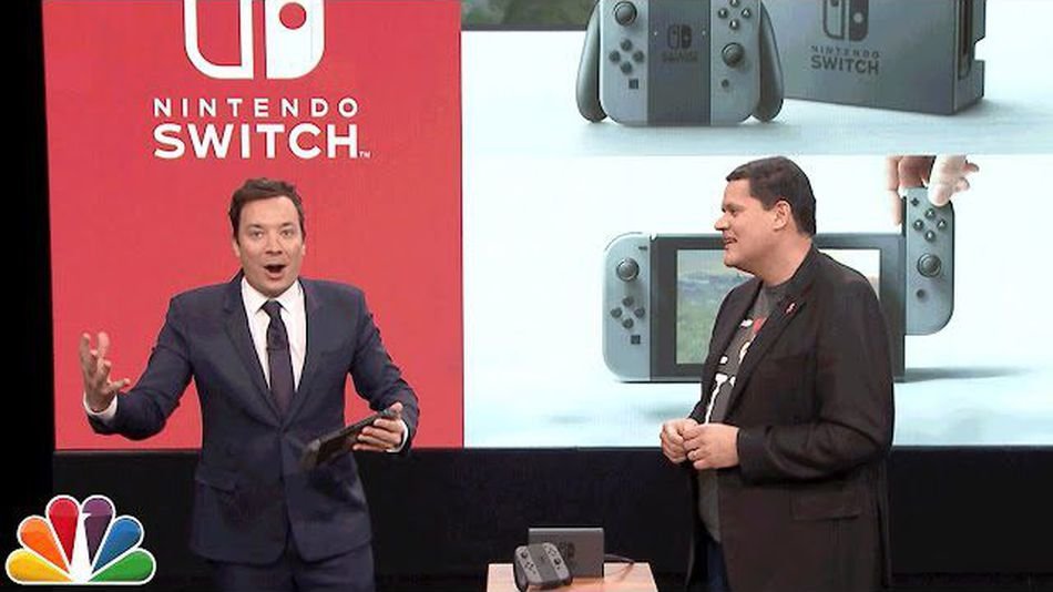 Jimmy Fallon On The Tonight Show Premiering The Nintendo Switch