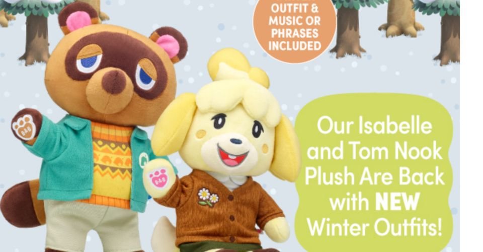 Animal Crossing Collection Coming To Build-A-Bear Workshop (Update: New Winter Outfits Today!)