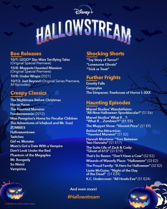 Disney+ Kicks Off Spooky Season With Hallowstream Celebration