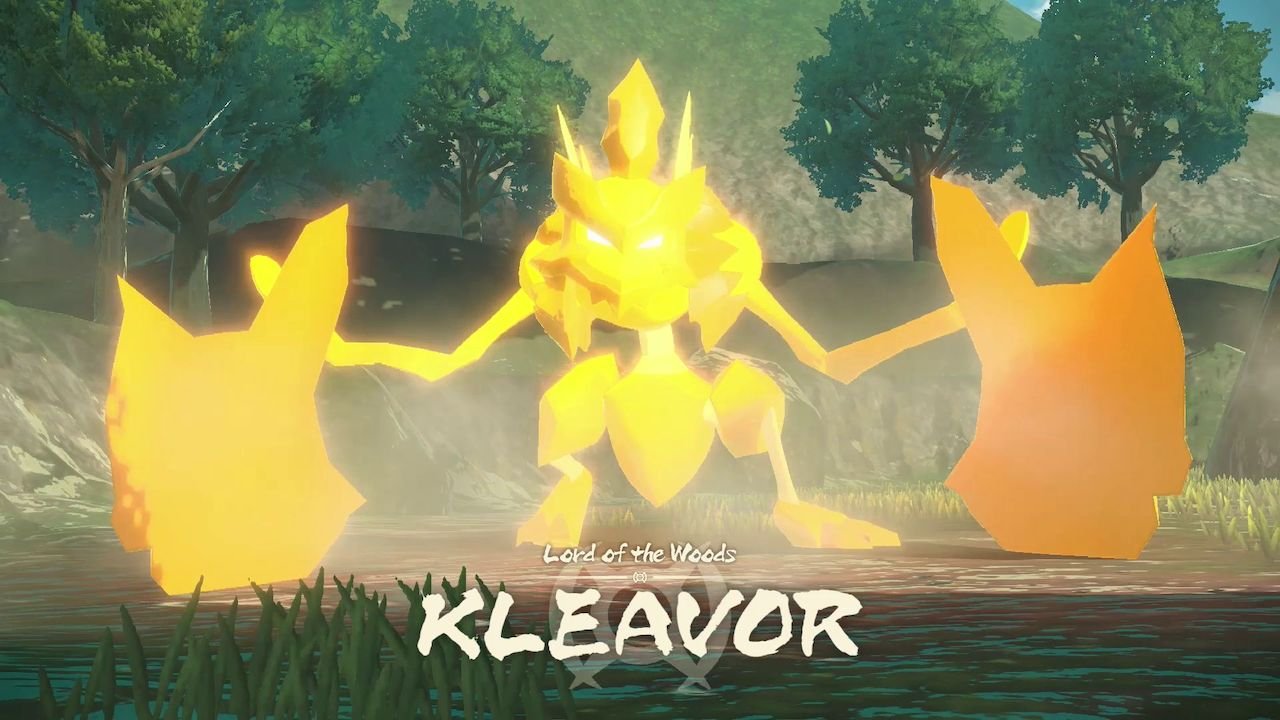 Pokemon Legends: Arceus Reveals Kleavor and Noble Pokemon in New Trailer