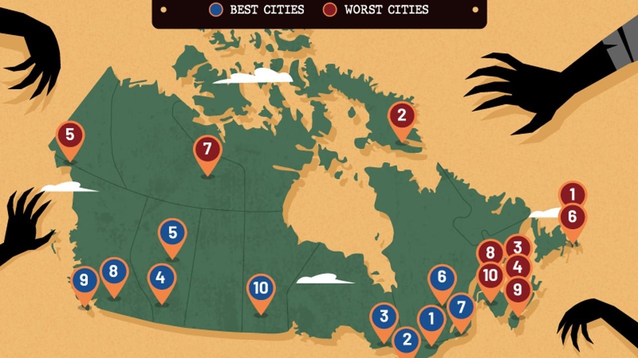 These Are The Safest Canadian Cities For Surviving A Zombie Apocalypse