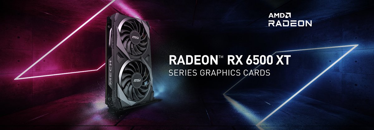 Msi Reveals Custom Amd Radeon™ Rx 6500 Xt Graphics Cards