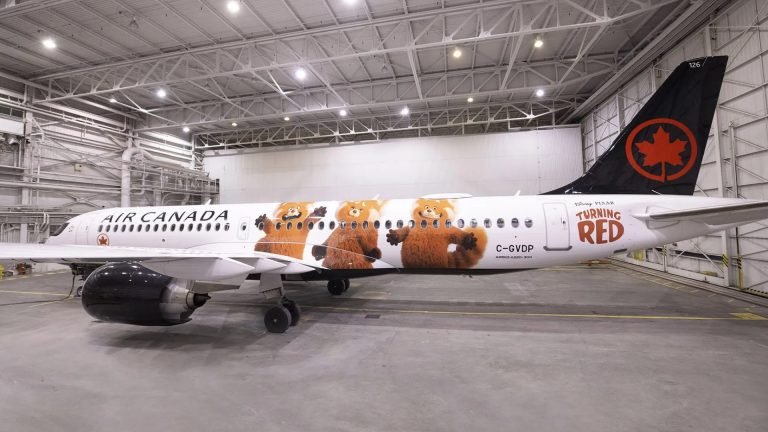 Air Canada Reveals Pixar’s Turning Red Themed Plane