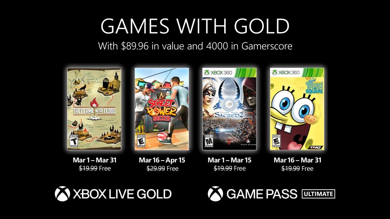 Today is the Last Chance to Claim March 2022's Xbox Games with Gold