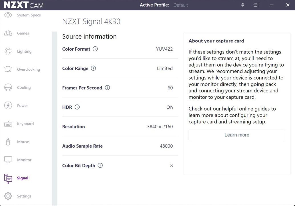Nzxt Signal 4K30 Capture Card Review 2