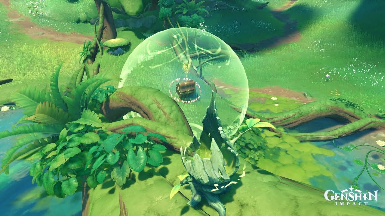 Genshin Impact Guide: How To Solve The Yasna Monument Chest Barrier Puzzle Genshin Impact Guide: How To Solve The Yasna Monument Chest Barrier Puzzle 2