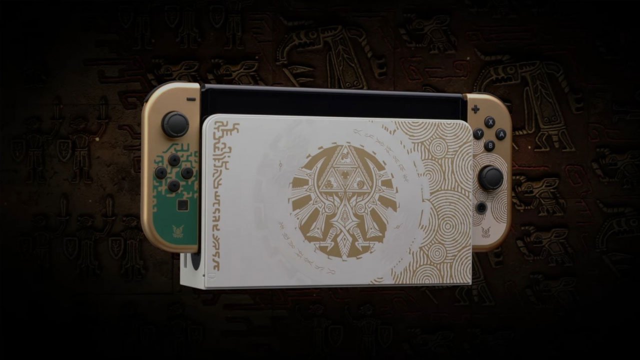 the legend of zelda tears of the kingdom themed nintendo switch oled releases april 28th 23032803