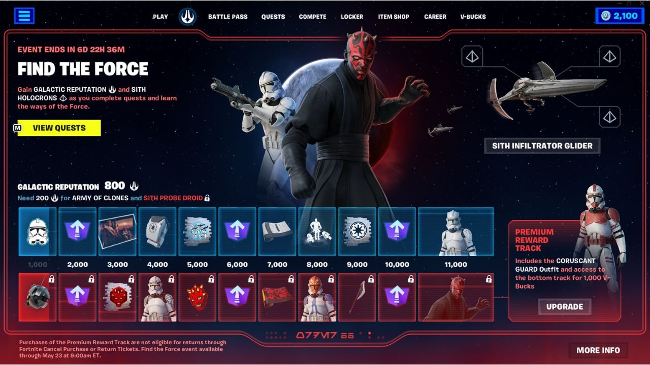 Star Wars Update Fortnite Player Reaches Level 1001 23050205 2