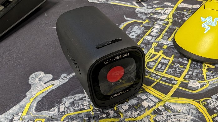 AnkerWork C310 Webcam, 4K Webcam, 12 Megapixel, AI Auto Focus, AI Framing,  AI Noise Canceling Mic, Built-in Privacy Cover, and Adjustable FOV
