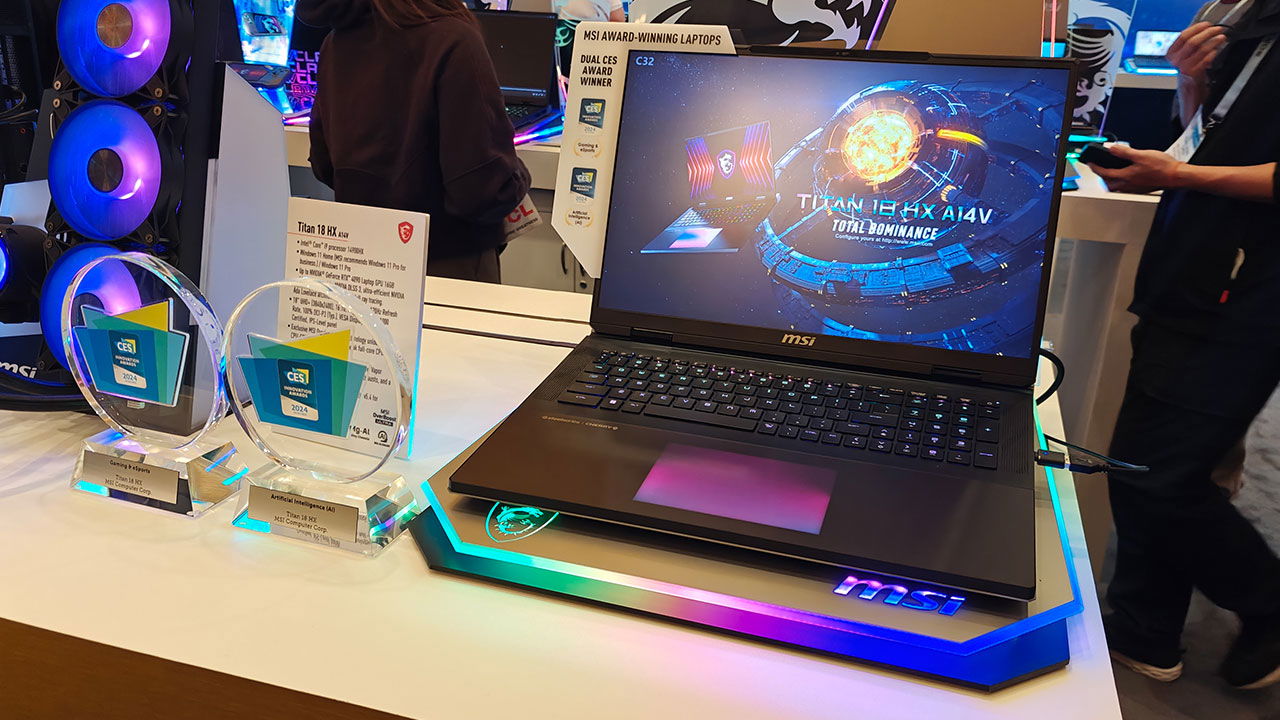 Ces 2024 Award-Winning Laptop: The Msi Titan 18 Hx Ces 2024 Award-Winning Laptop: The Msi Titan 18 Hx