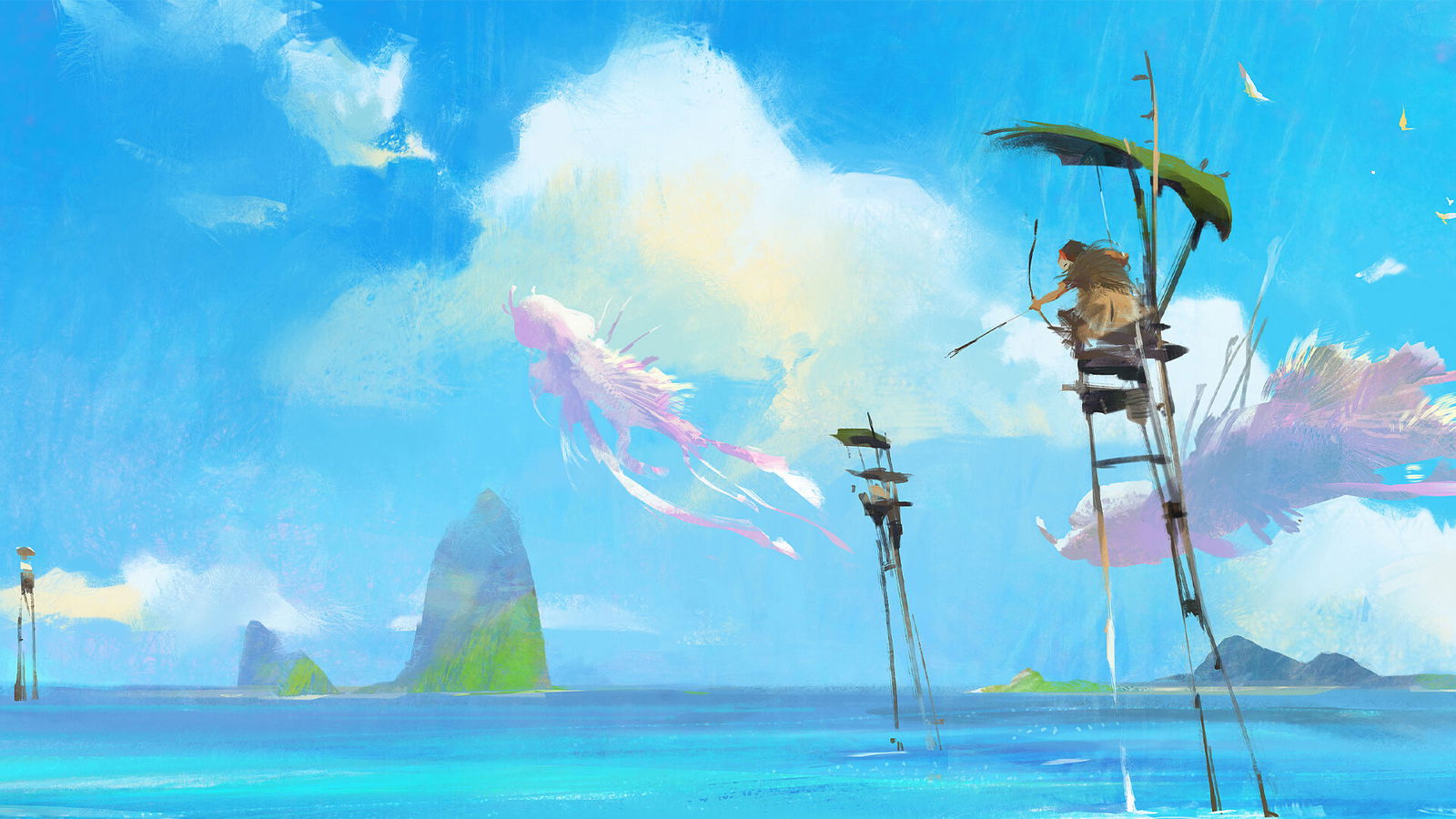 Life Finds a Way—A First Look at Towers of Aghasba