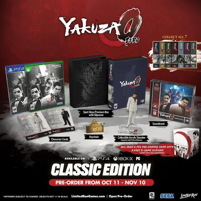 Yakuza 0 And Yakuza Kiwami Physical And Collector'S Editions Announced By Limited Run Games Yakuza 0 And Yakuza Kiwami Physical And Collector'S Editions Announced By Limited Run Games