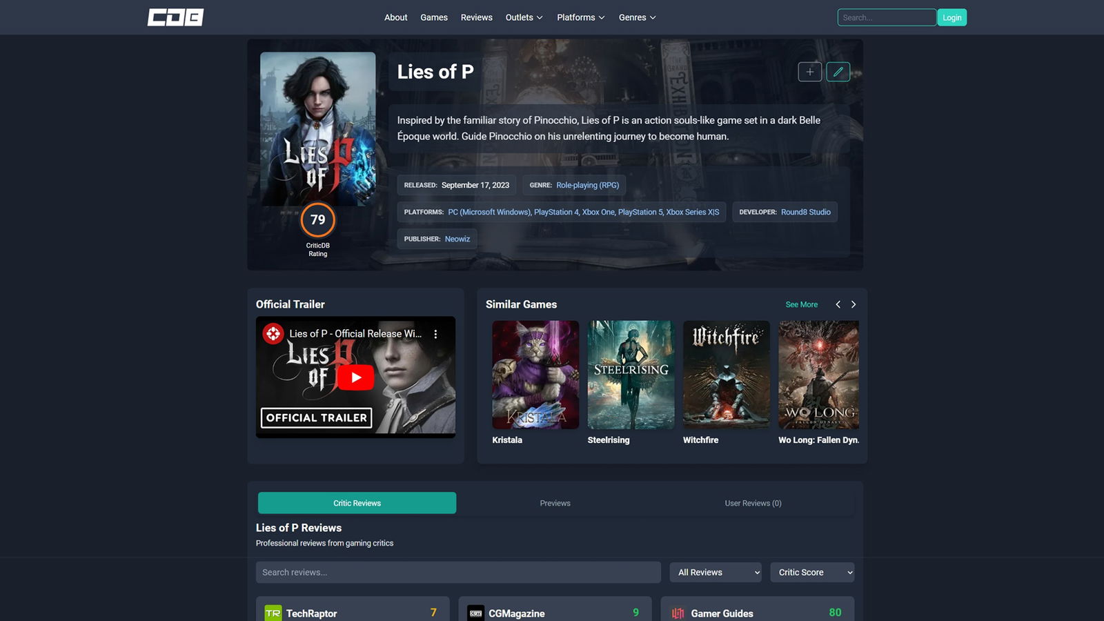 Criticdb, Created By The Founder Of Techraptor, Launches January 30Th Criticdb, Created By Former Open Critic Teams, Launches January 30Th
