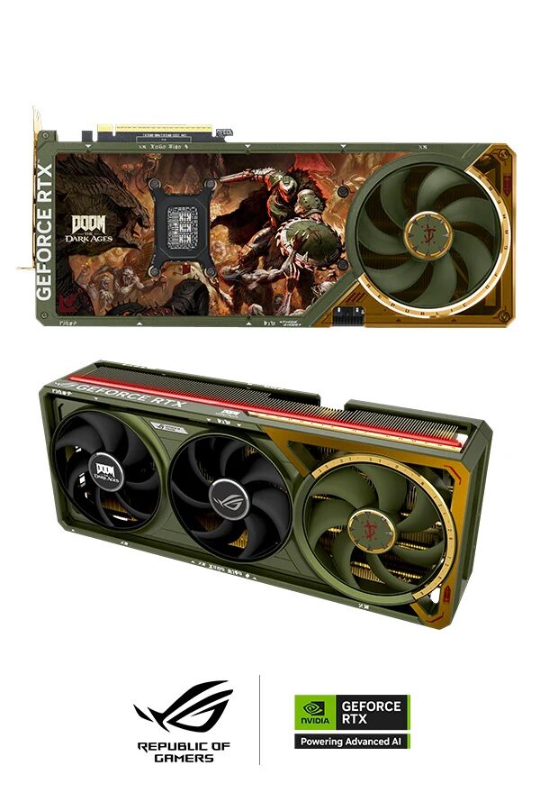 Asus Rog And Doom: The Dark Ages Have Joined Forces For A Limited Geforce Rtx 5080