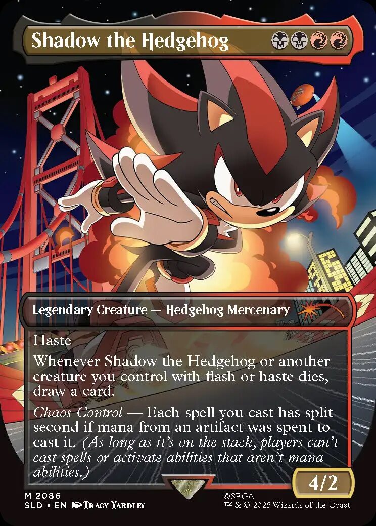 A Mtg X Sonic The Hedgehog Collaboration Brings The Speedy Hero To Magic: The Gathering