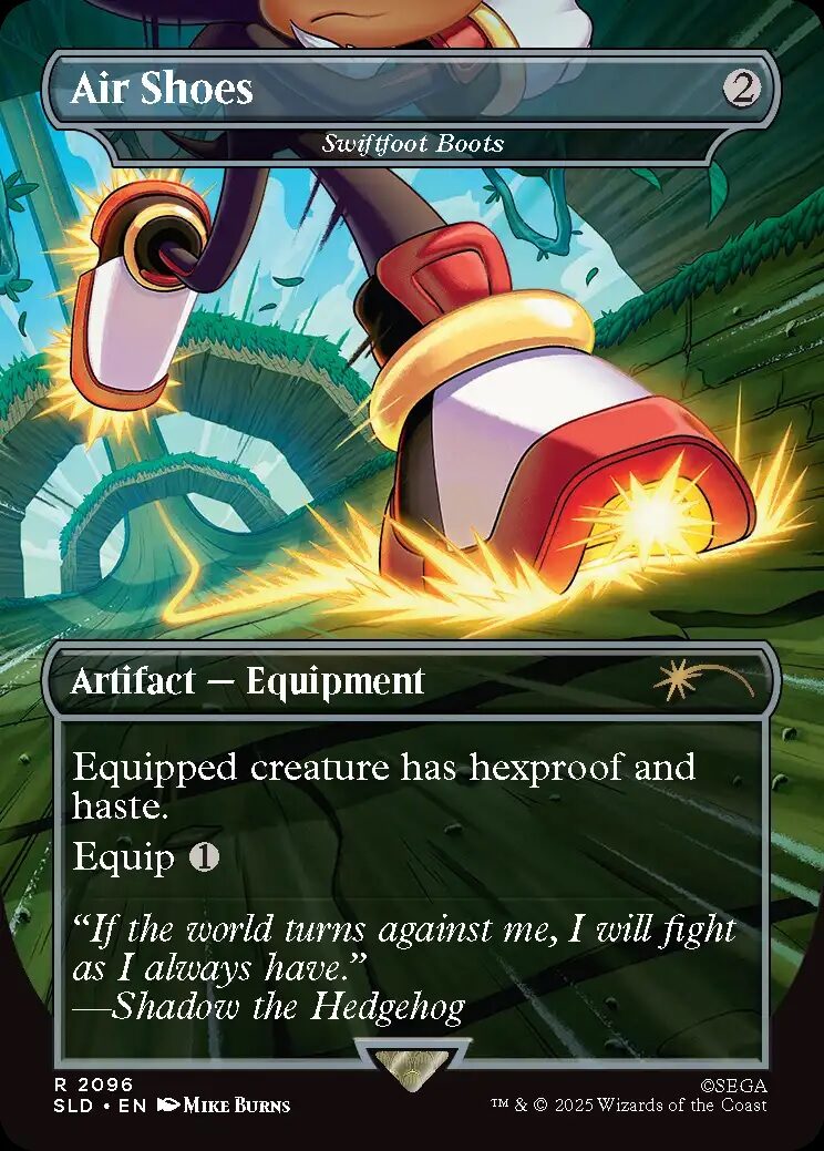 A Mtg X Sonic The Hedgehog Collaboration Brings The Speedy Hero To Magic: The Gathering