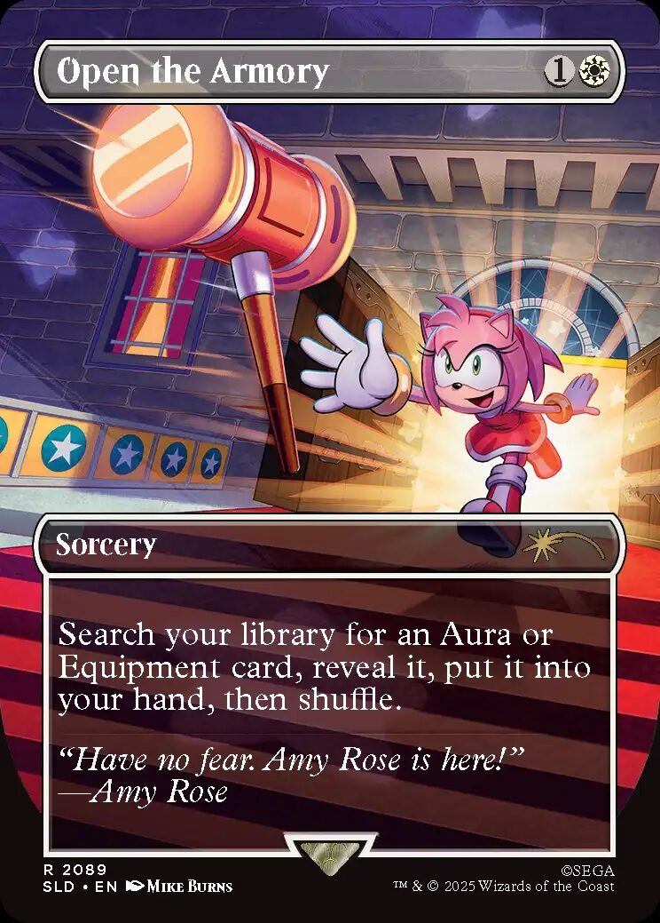 A Mtg X Sonic The Hedgehog Collaboration Brings The Speedy Hero To Magic: The Gathering