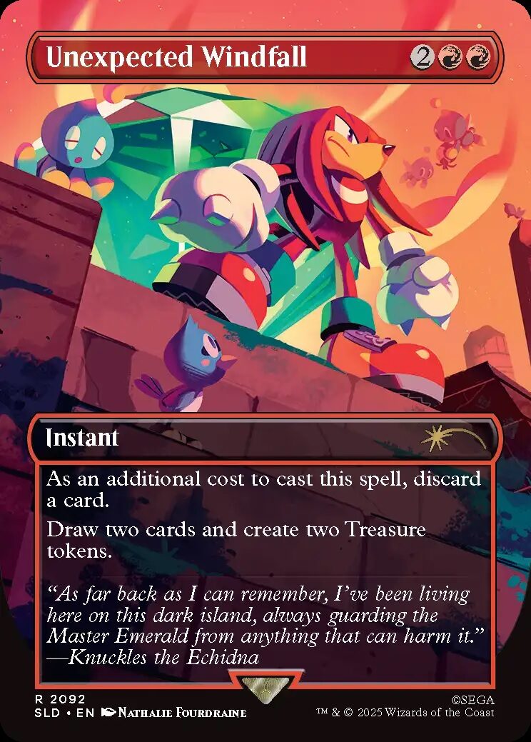 A Mtg X Sonic The Hedgehog Collaboration Brings The Speedy Hero To Magic: The Gathering