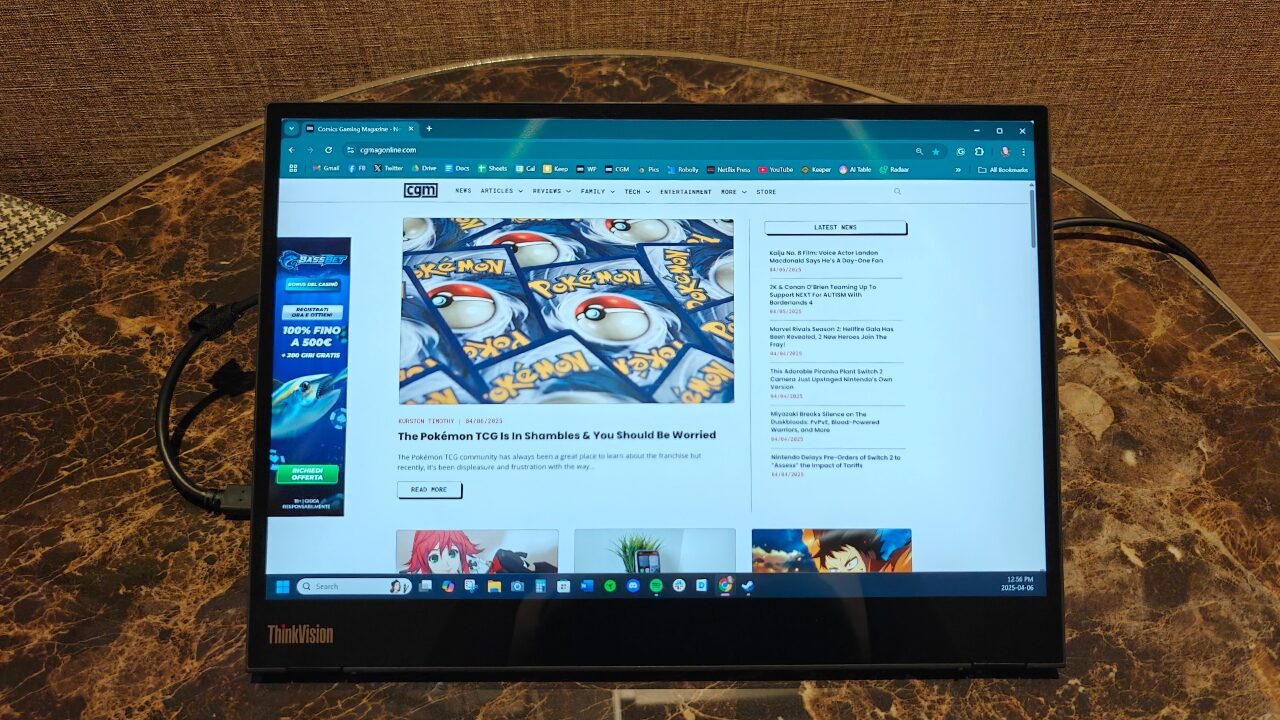 Lenovo Thinkvision M14T Gen 2 Monitor Review Lenovo Thinkvision M14T Gen 2 Monitor Review