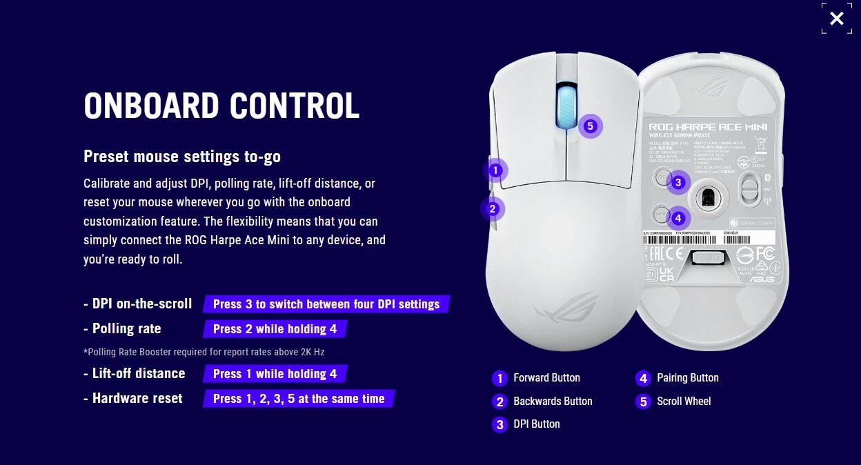 Asus Rog Harpe Ace Mini Gaming Mouse Review Asus Rog Harpe Ace Mini Gaming Mouse Review