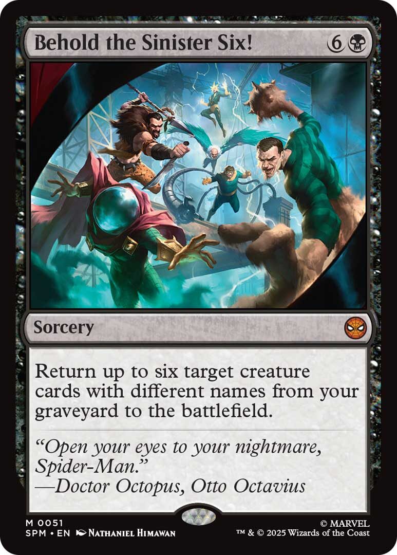 Behold the Sinister Six! PAXWEST2025プロモ Behold, the Sinister Six card available only at Magic: The