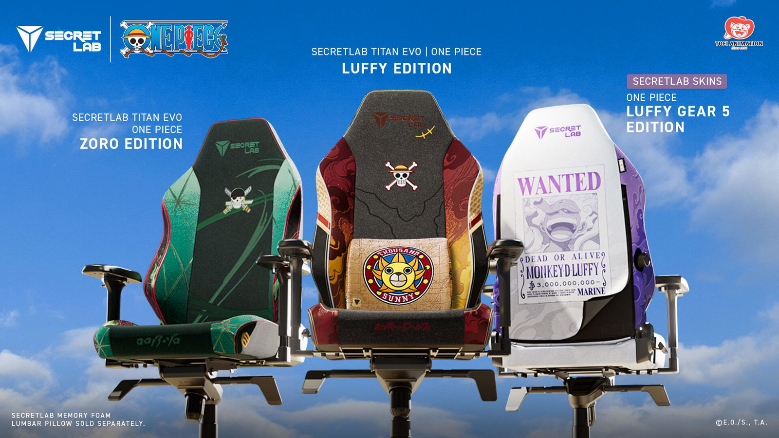Secretlab Unveils One Piece Collection, Featuring Monkey D. Luffy And Zoro Designs