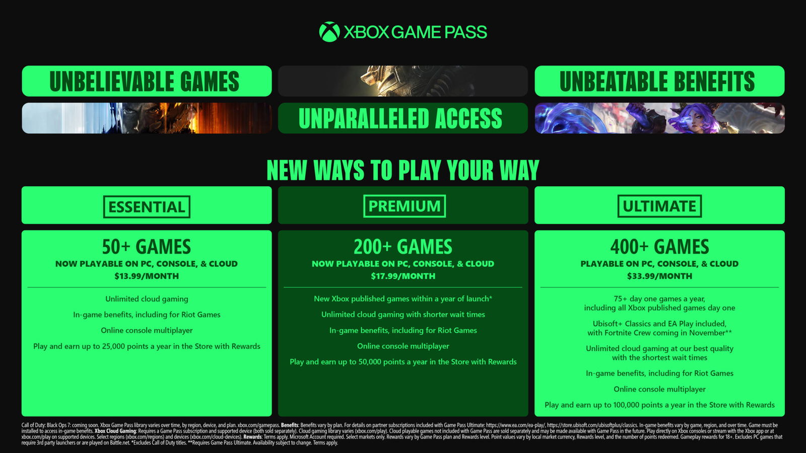 Xbox Game Pass Gets New Tiers, Higher Prices, And More Perks