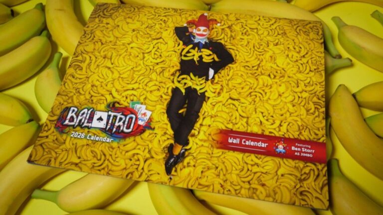 A Balatro Calendar Featuring 12 Months Of Ben Starr as the Helpful Jimbo Is Here!