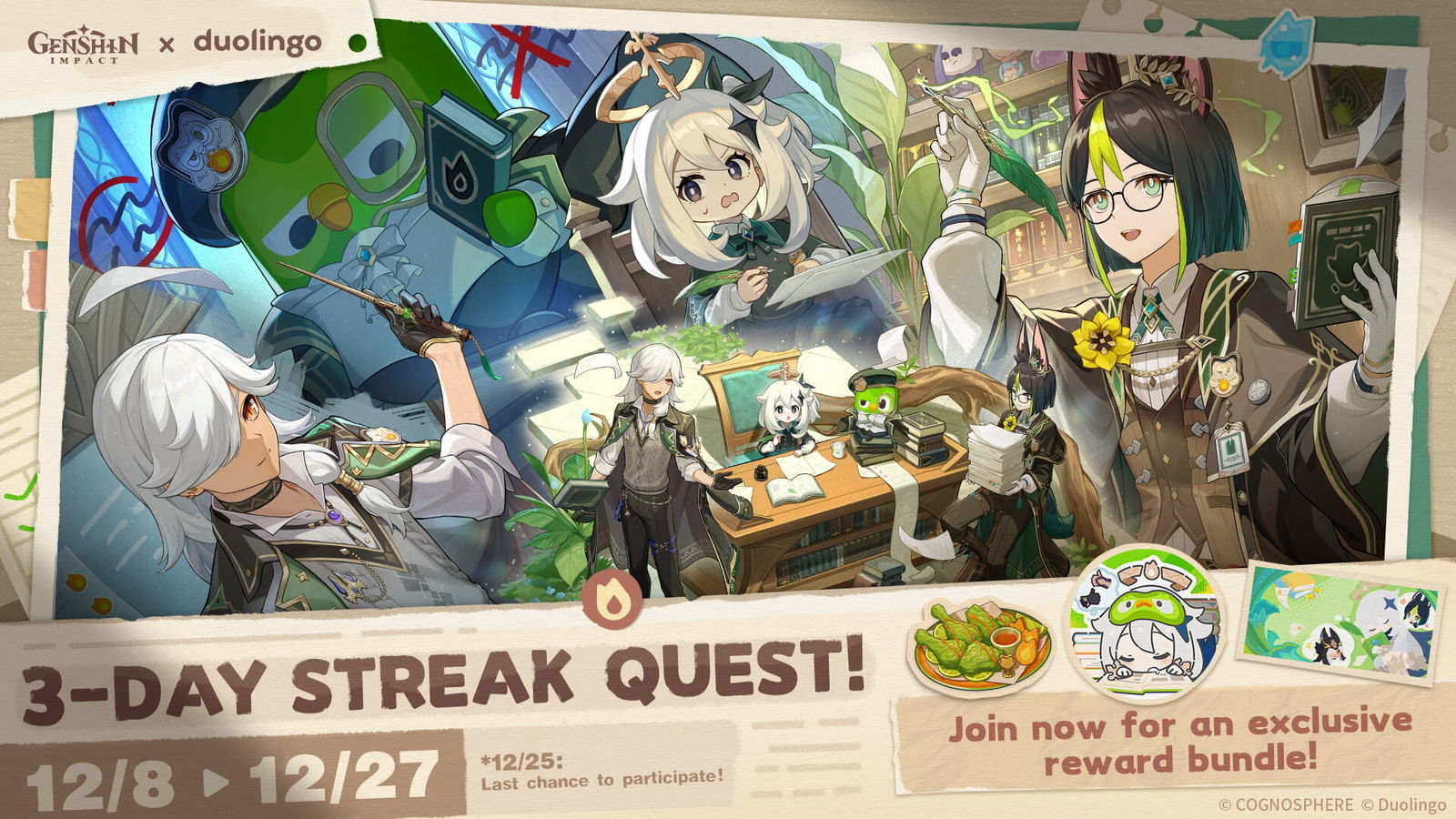 Learn More With Genshin Impact X Duolingo 3-Day Streak Quest 2
