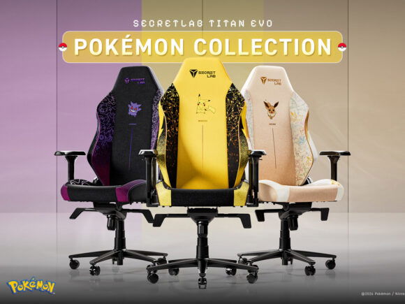 Secretlab Unveils TITAN Evo Pokémon Collection, Bringing Pikachu, Gengar, And Eevee