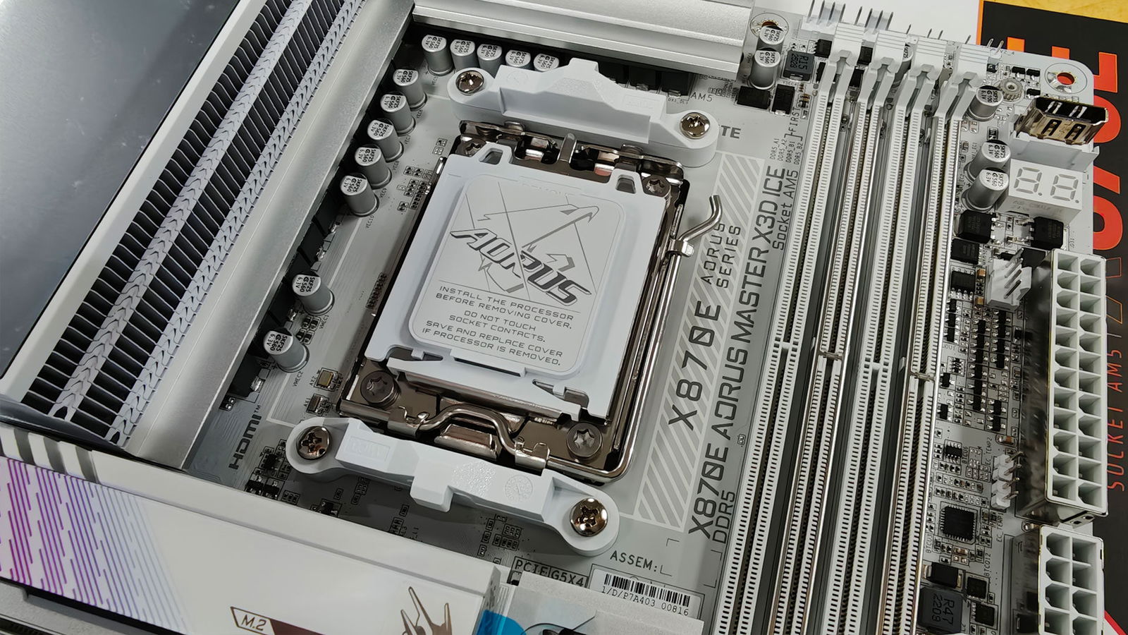 Gigabyte X870E Aorus Master X3D Ice Motherboard Review