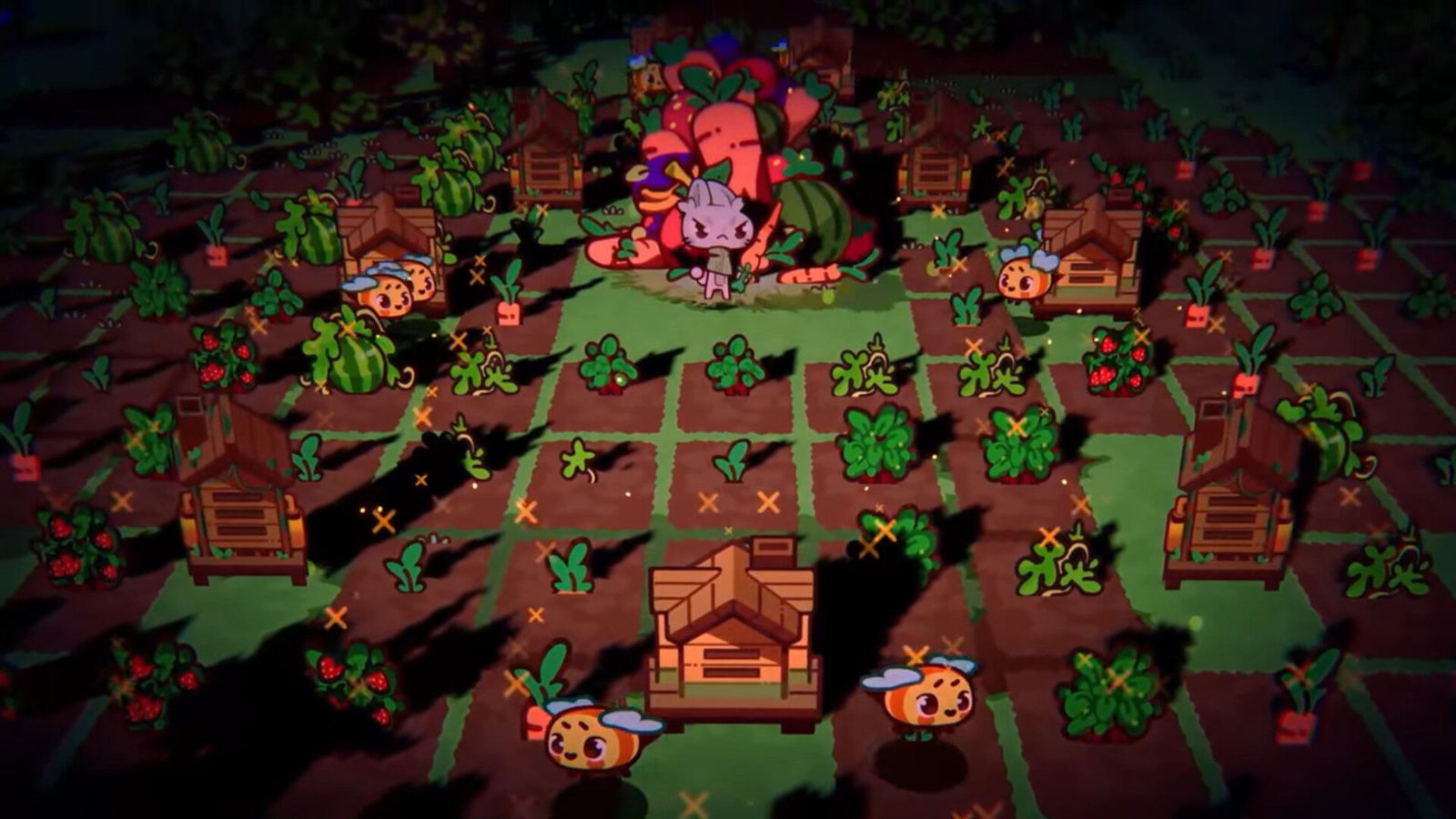 The Rabbit Haul Is A Rouge-Lite Farm Defense Game Where You Fight Waves Of Trash Pandas